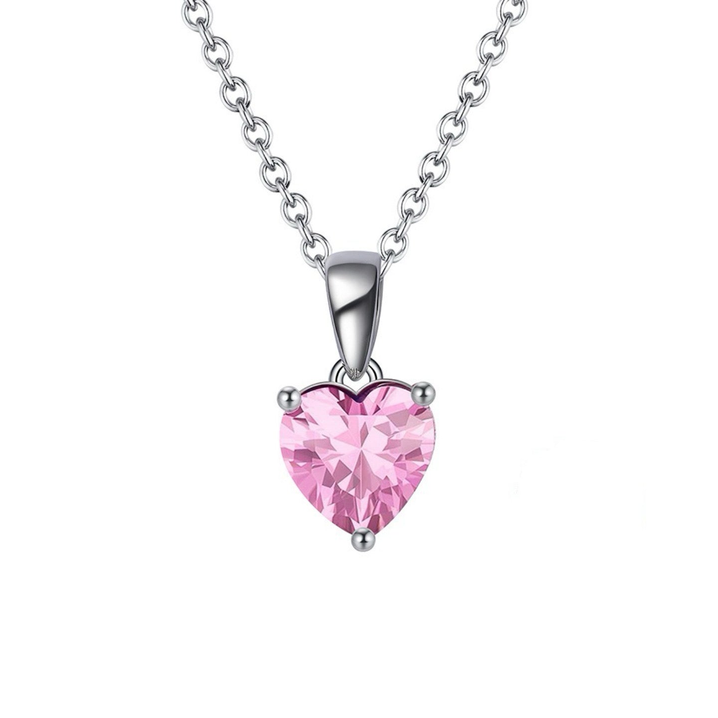 Heart Birthstone Pendant Necklace