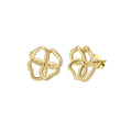 Floral Loop Stud Earrings