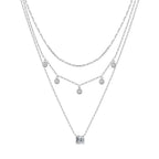 Multi Stone Layered Necklace Multi-Strand Necklaces