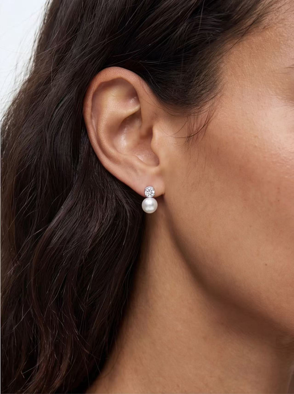 Pearl Duo Stud Earrings