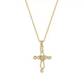 Twisted Rope Cross Necklace
