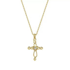 Twisted Rope Cross Necklace Pendant Necklaces