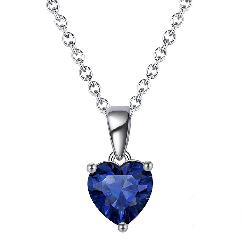 Classic Birthstone Pendant Necklace