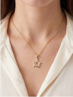 Star Frame Pendant Necklace Multi-Strand Necklaces