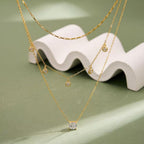 Multi Stone Layered Necklace Multi-Strand Necklaces
