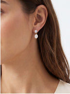 Pearl Dangle Stud Earrings Stud Earrings