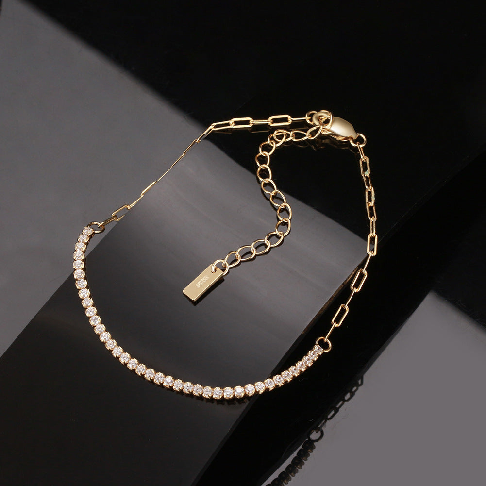 Radiant Line – Vermeil & CZ Bracelet