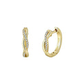 Mobius Twist Huggie Earrings