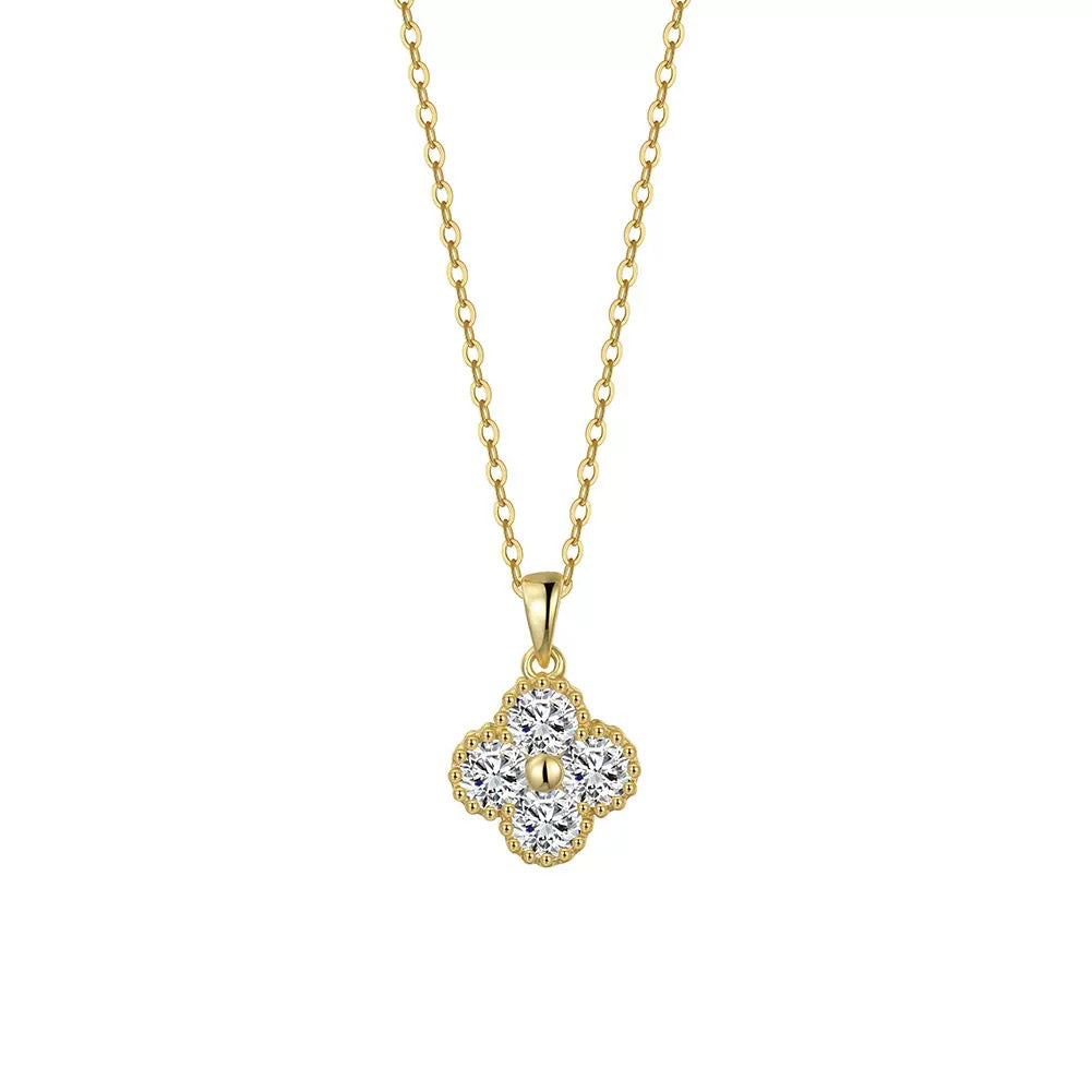 Clover Radiance Pendant Necklace