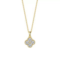 Clover Radiance Pendant Necklace
