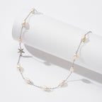 Pearl Starfish Station Necklace Pendant Necklaces