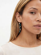 Blue Cascade Pearl Earrings Dangle & Drop Earrings