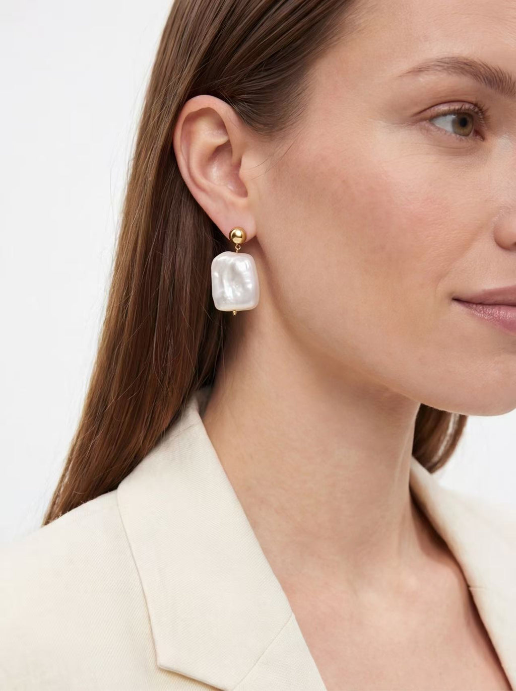 Baroque Pearl Drop Earrings