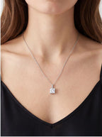 Square Cut Bar Necklace Pendant Necklaces