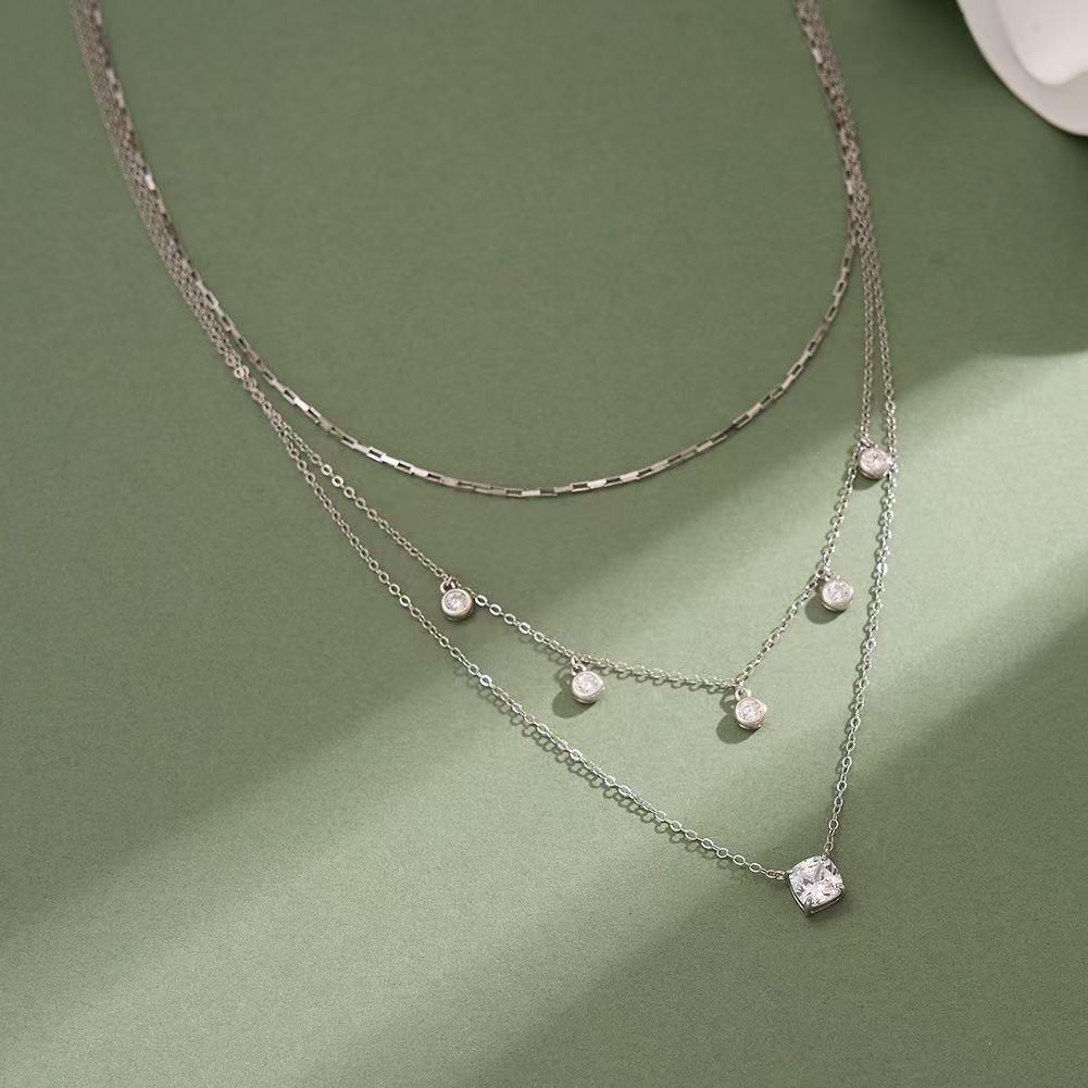 Multi Stone Layered Necklace