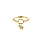 Seaside Starfish Charm Ring Multi-Stone Rings