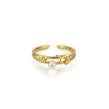 Seaside Pearl Vine Ring