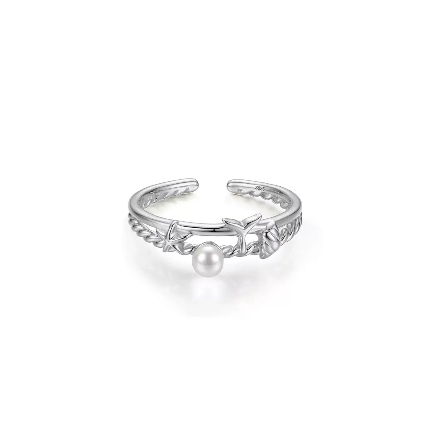 Seaside Pearl Vine Ring