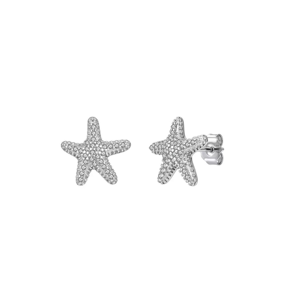Pave Starfish Stud Earrings Stud Earrings