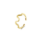 Freeform Wave Adjustable Ring Stackable Rings