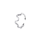 Freeform Wave Adjustable Ring Stackable Rings