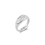 Textured Band Adjustable Ring Bands