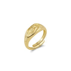 Textured Band Adjustable Ring Bands