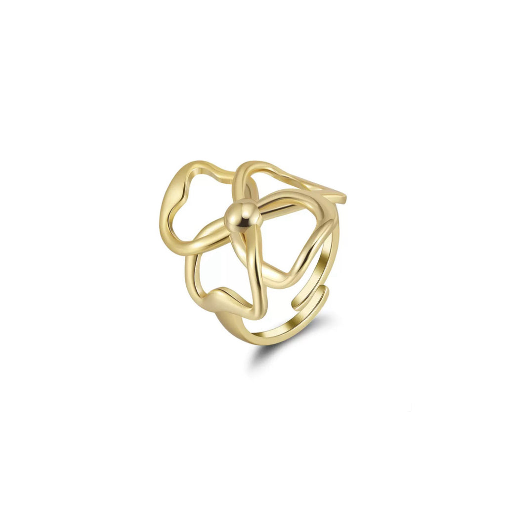 Floral Loop Adjustable Ring