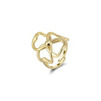 Floral Loop Adjustable Ring Multi-Stone Rings