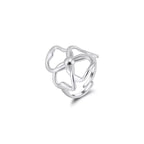 Floral Loop Adjustable Ring Multi-Stone Rings