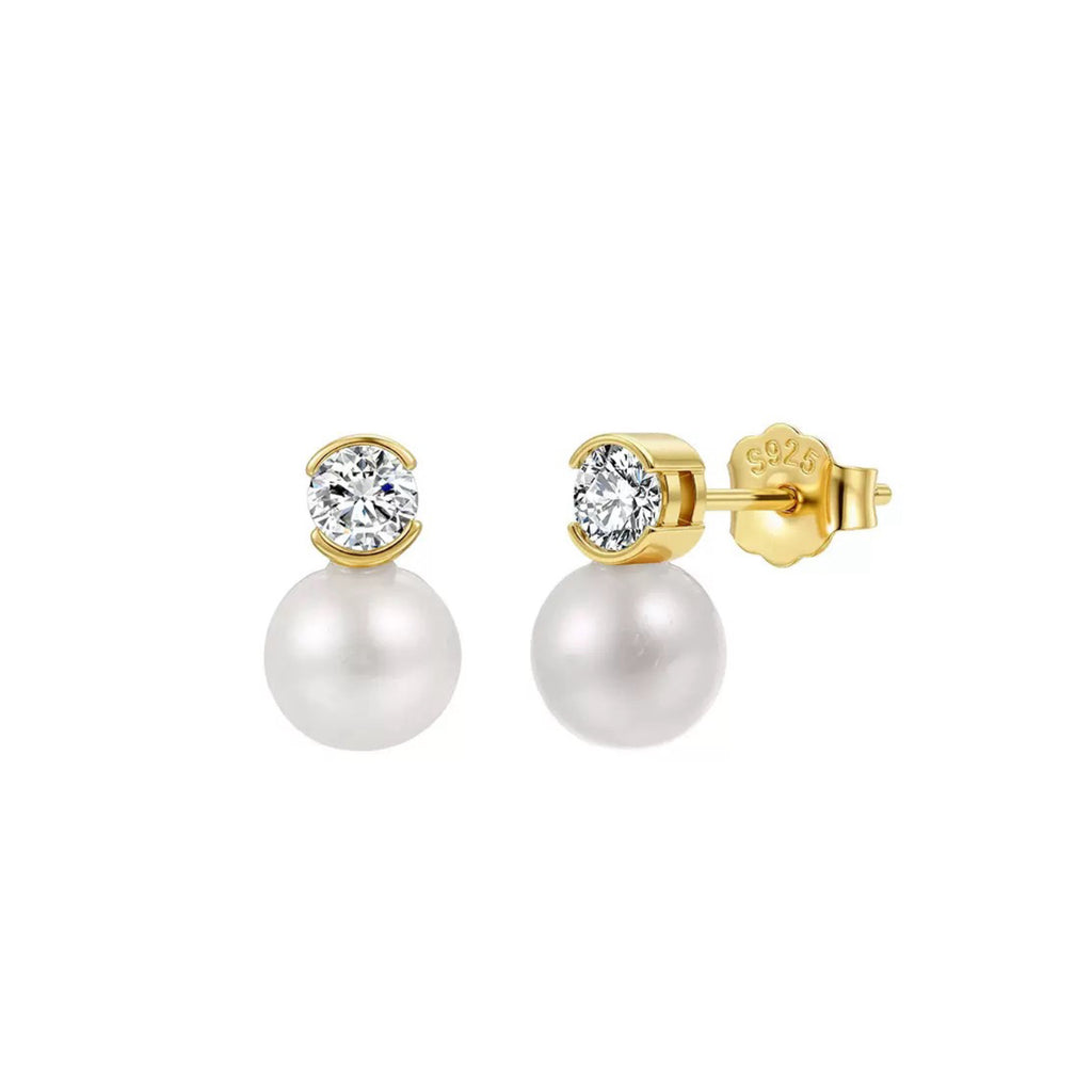 Pearl Duo Stud Earrings