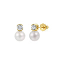 Pearl Duo Stud Earrings
