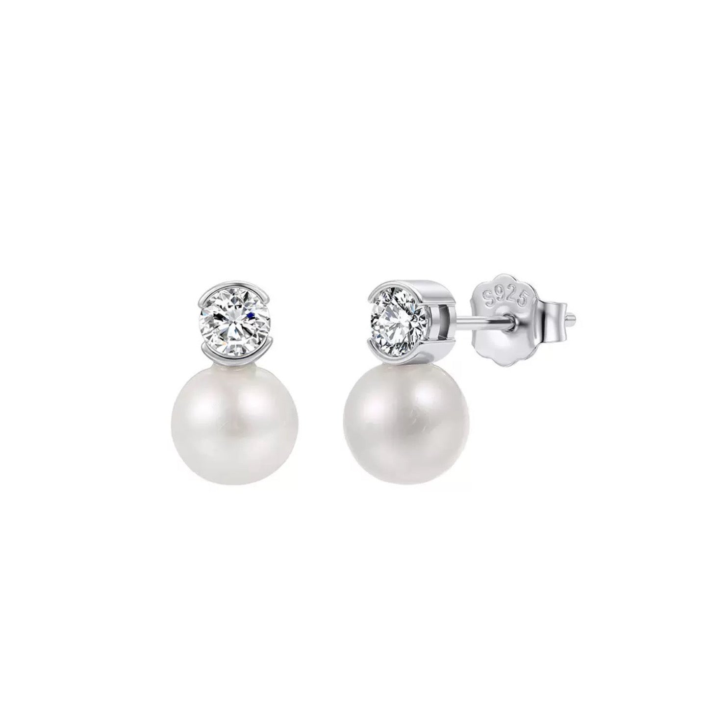 Pearl Duo Stud Earrings