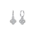 Clover Charm Hoop Earrings