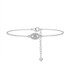 Evil Eye Moissanite Chain Bracelet – image 2
