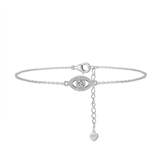 Evil Eye Moissanite Chain Bracelet