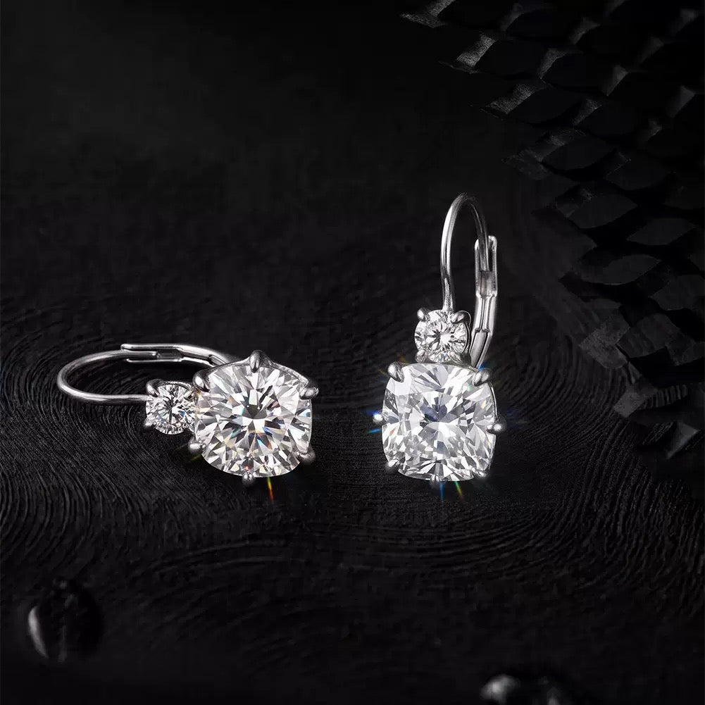 Solitaire Moissanite Drop Earrings – image 6
