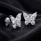 Butterfly Moissanite Stud Earrings 7 view
