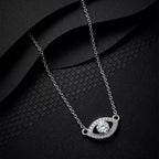 Evil Eye Moissanite Pendant Necklace 6 view