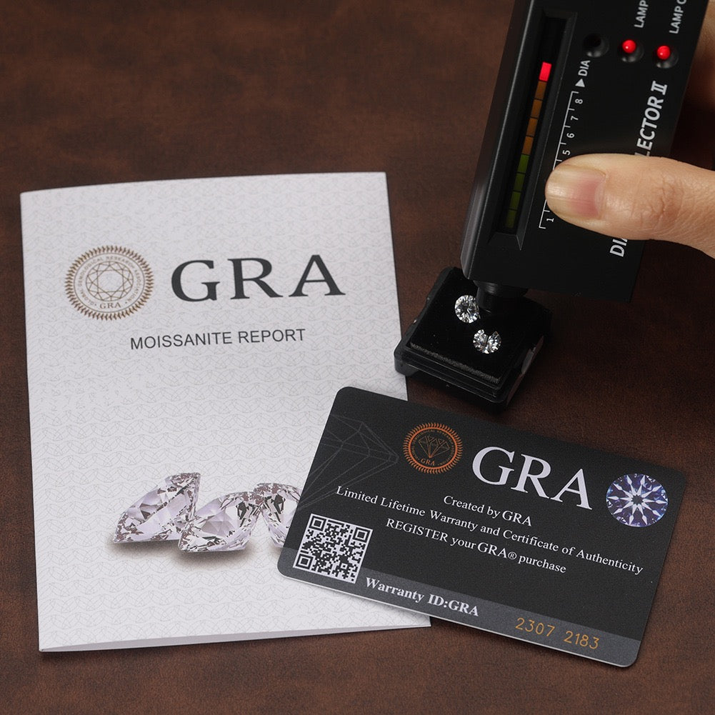Two-Stone Moissanite Open Ring 7 view