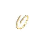 Radiant Curve Adjustable Ring Multi-Stone Rings