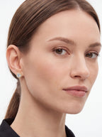 Round Halo Moissanite Stud Earrings