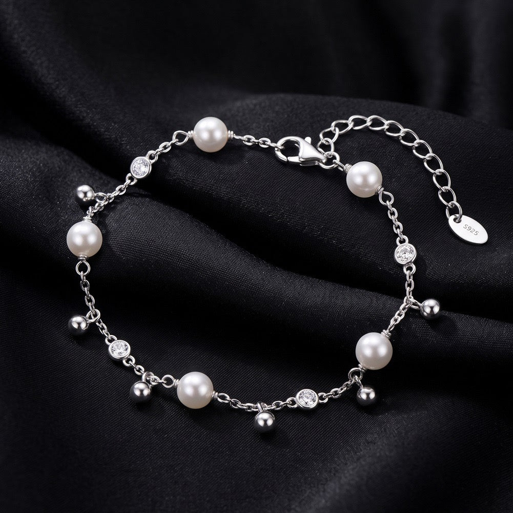 Dancing Pearl Charm Bracelet