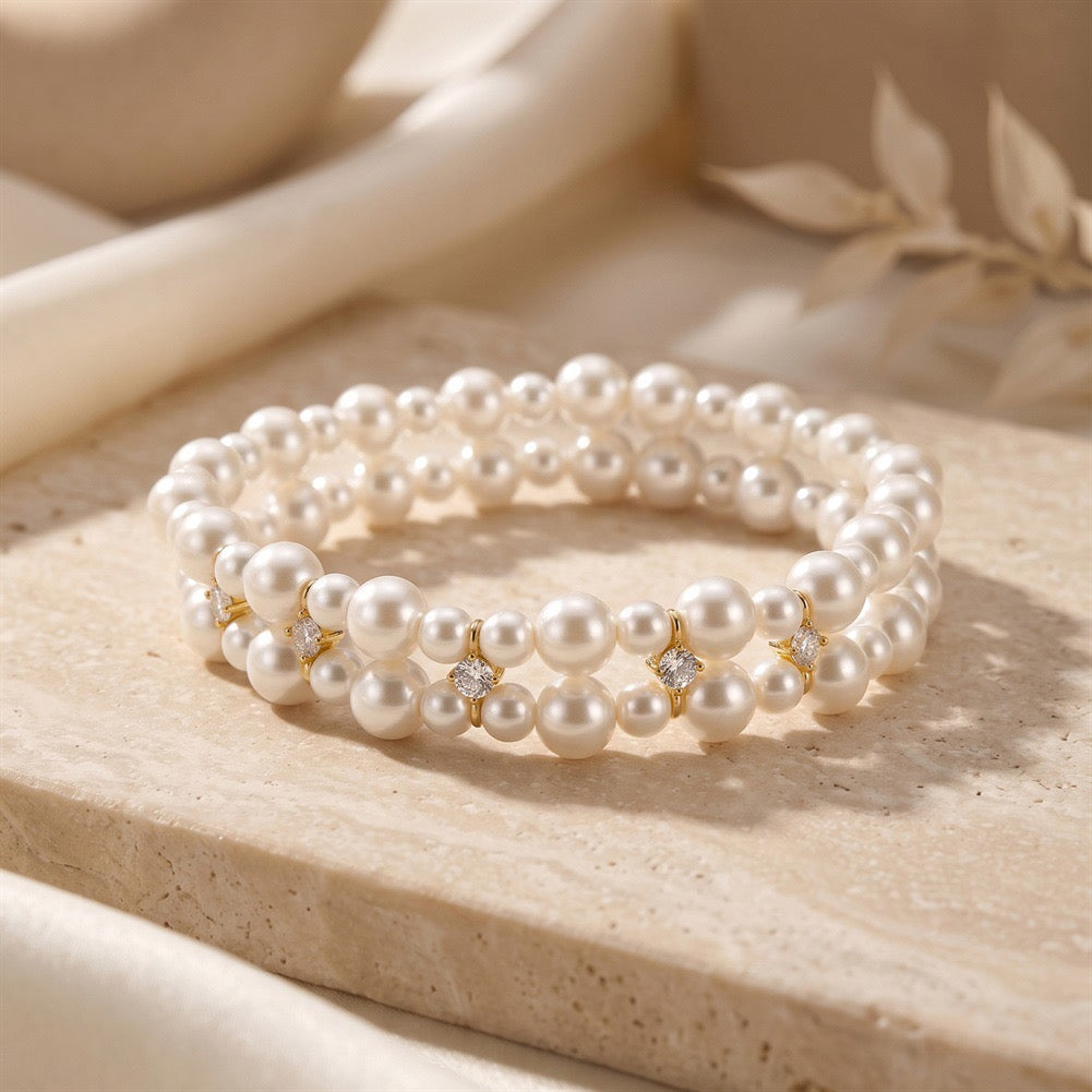 Pearl Harmony Multi-Strand Bracelet