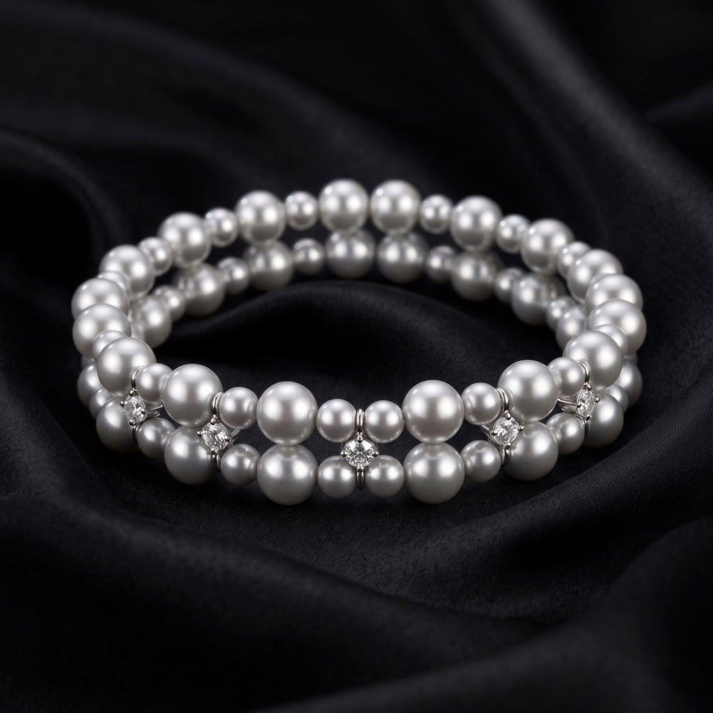 Pearl Harmony Multi-Strand Bracelet