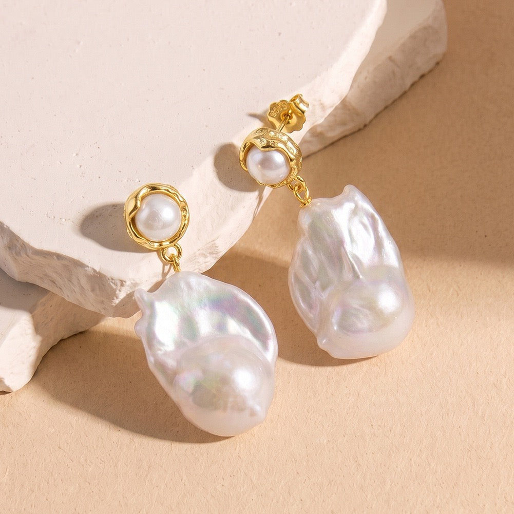 Pearl Heirloom Baroque Drop Earrings