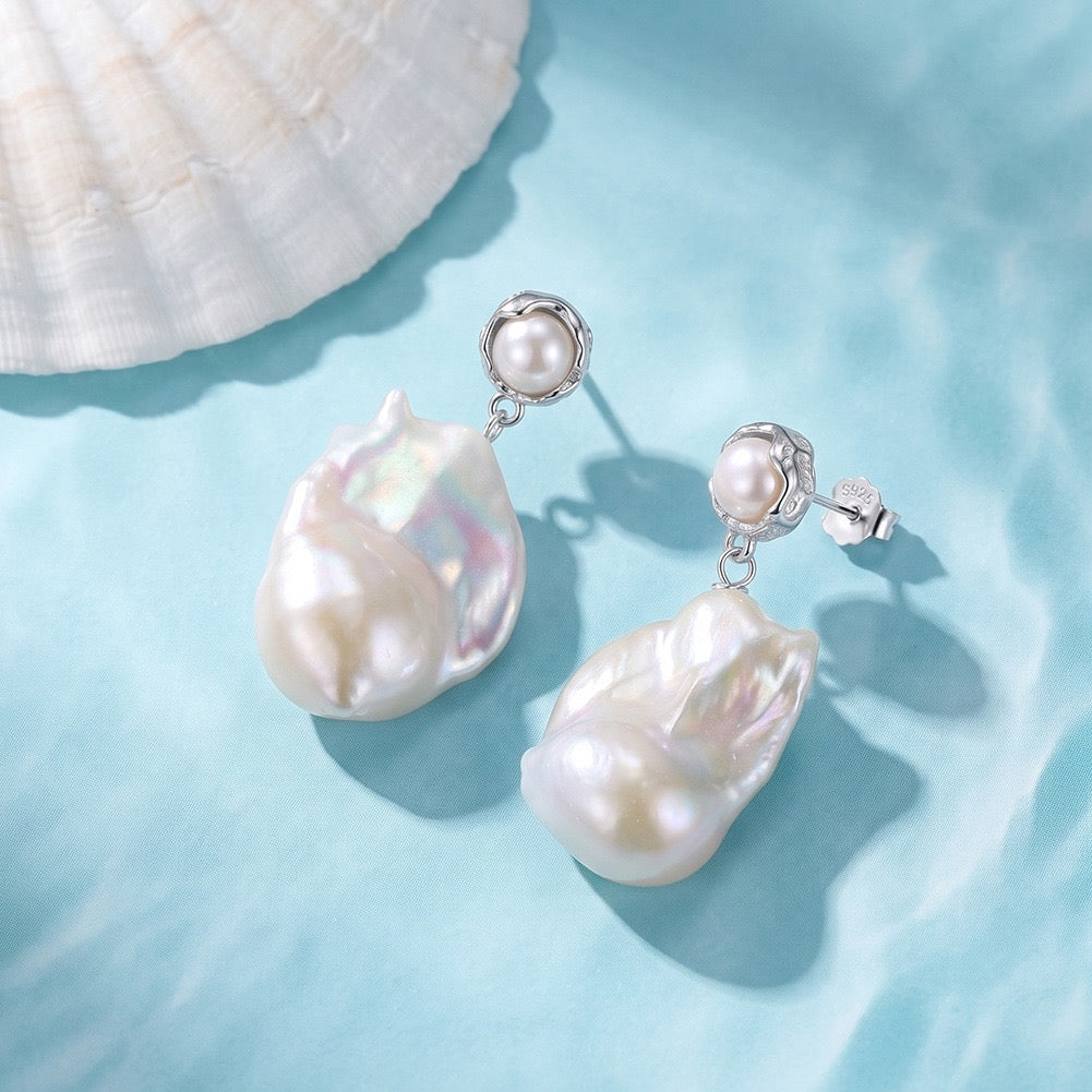 Pearl Heirloom Baroque Drop Earrings