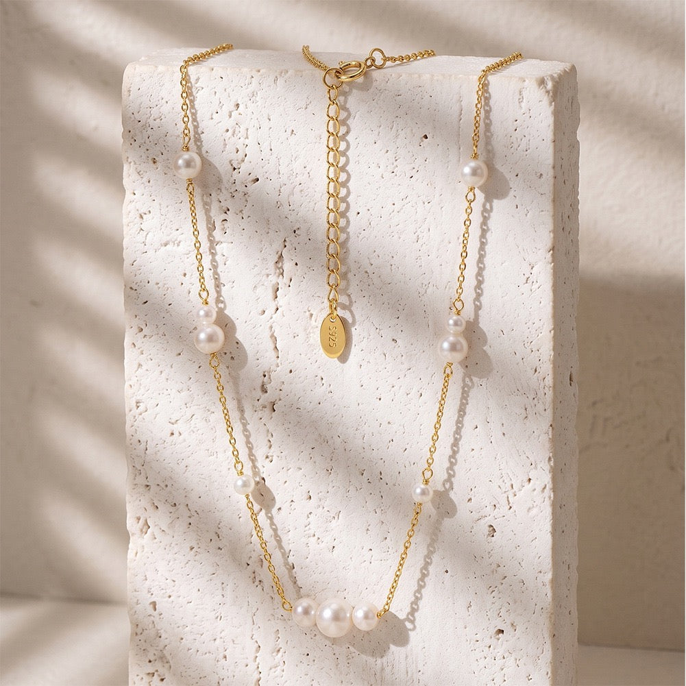 Pearl Constellation Station Necklace