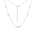 Pearl Constellation Layered Necklace on white background