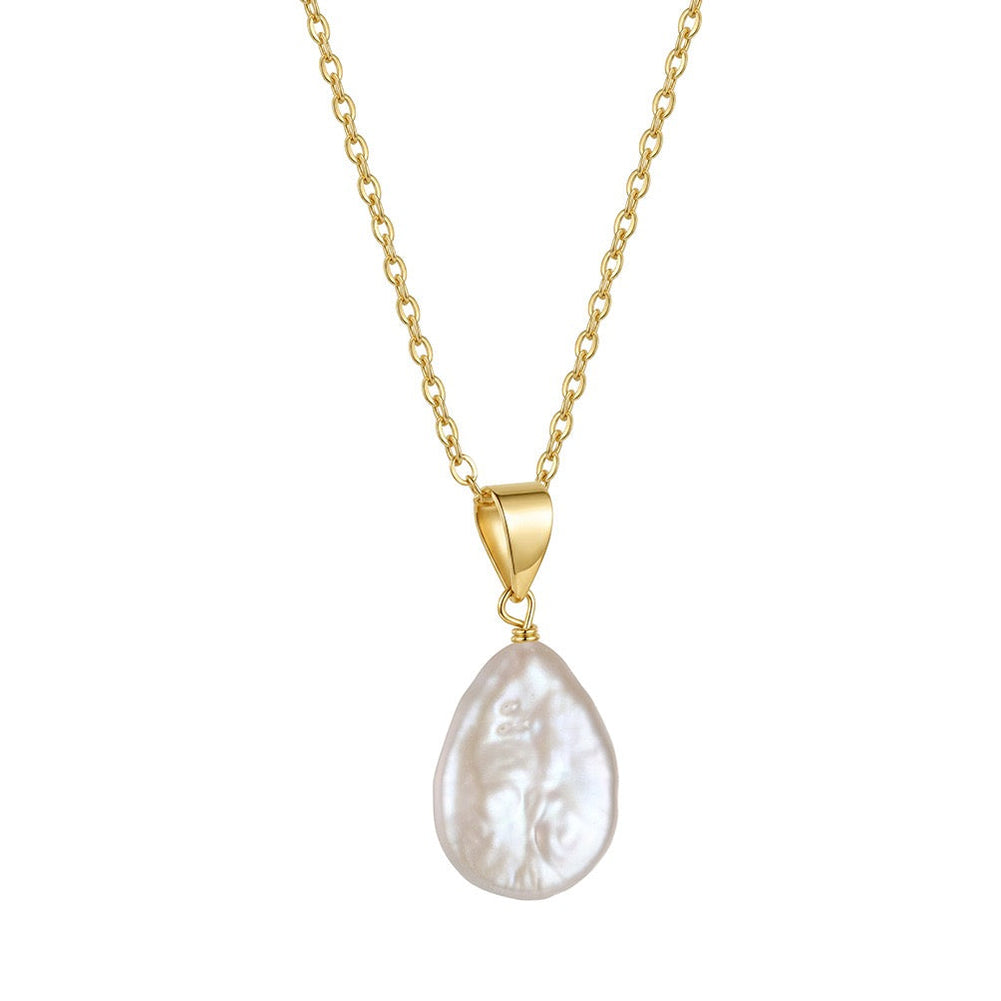 Tide Keepsake Pearl Pendant Necklace on white background